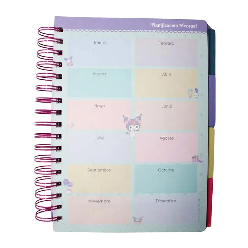 Planner Con Espiral Kuromi 17.8×23.5cm Ascott - Imagen 8