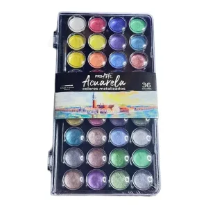 Acuarela Metalizada Proarte 36 Colores